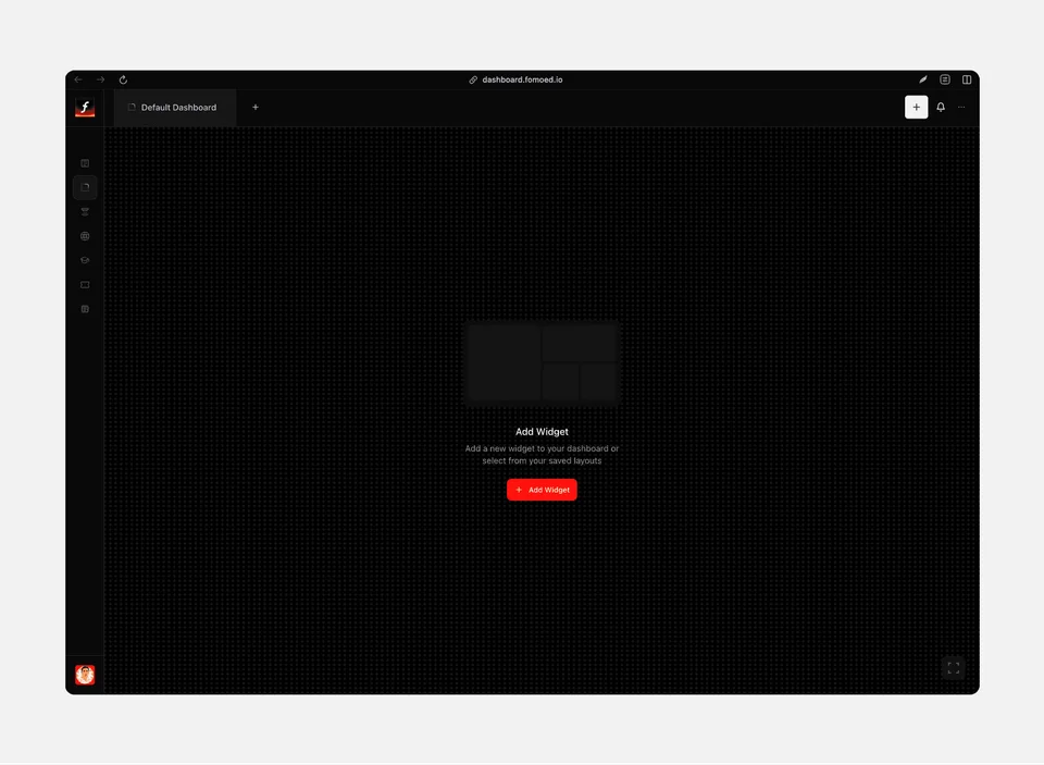 fomoed trading dashboard visual 1